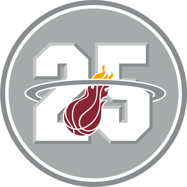 Miami Heat 2012-2013 Anniversary Logo iron on paper